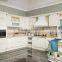 French Taste Oak Wood Modern Kitchen Cabinet Beige Stained