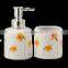 Hot sale bathroom accessory set printed 2pcs bathroom accessories set