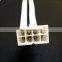 China Manufactory Braided 8 Pin Female to Dual 8 Pin Male GPU PCI Express White Splitter Power Adapter PCIE Cable with Sleeve