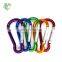 China wholesale cheap colourful key chains carabiner hook/aluminum carabiner hook