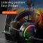 Custom designed FV-G99 wired glow gaming headset noise-canceling music computer headphone with mic