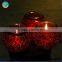 Red Mosaic Candle Holders Glass Material Decoration for home