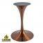 Hot Sale Tulip Dining Table Leg Glazed Rose Gold SS304 Stainless Steel Furniture Legs