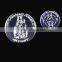 Custom Sovenir Metal Coin,brass Material ,antique Silver Plated