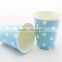 Logo Printing Black and White Dot Patterned Bulk Chinese Paper Tea Cup