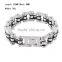 Stainless Steel Mens Bracelet Bike Chain Bracelet Motorcycle Heavy Bangle Man Jewelry Black Silver