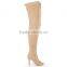 Fancy Hand Made Shoes boots Ladies Summer Peep Toe Long Boots Lace Up Thigh High Boots for Women