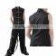 MENS GOTHIC STYLE COTTON VEST SLEEVELESS BACKSIDE D RINGS