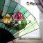 Handmade antique stained glass fan patterns for decoration