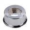 New Bathroom Shower Room Supplies 7.7" Round Rain Stainless Steel RGB LED Light Shower Head Silver OS001842