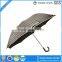 China factory supply 3 folding umbrella special multi-colored curved handle umbrella