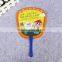 13cm handle plastic promotional hand fan pp advertising fan custom plastic hand fan