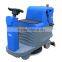 Small ride on floor scrubber large battery, hospital warehouse used