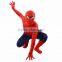 Halloween Lycra Spandex Zentai Costume Red Blue Or Black Spiderman Latex Costume Fancy Suit