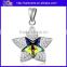 Fashion Austrian Crystals Pendant, 925 Sterling Silver Paved Diamond Pentagram Pendant