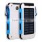 8000mAh best mobile solar cell power waterproof external battery power bank charger with strong led flashlight