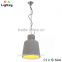 Traditional cement pendant lamp hanging light with metal ceiling rose