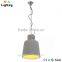 European cement pendant light lamp with braided wire