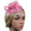 2015 New Vintage Wedding Cocktail Prom Feather Pillbox Hat Hair Clip Flower Pillbox headband Clips for Women