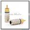 Free shipping RCA Male Plug RCA Plug Audio Cable Male Connector Gold plated Adapter