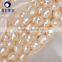 fresh water natural pearl white baroque nugget pearl strands 10-11mm for making jewelry wholesale