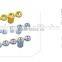 New cabinet hardware crystal handle, decorative handles for cabinet