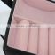 Hanging Black Leather Cosmetic Bag Pink Velvet Inside
