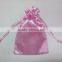 Recycled Printed Satin Hair Bag with logo