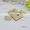 Light Gold zinc alloy rectangle handbag lock