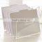 Clear acrylic desktop magazine holder or acrylic rack for books and magazines