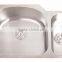 cUPC 8152AL kitchen inset double bowl undermount stainless steel sink