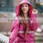 2016 New Arrivals Rain Suit Arrange Fashion Lady coverall raincoat for adult