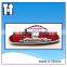 Promotional car aluminum Rose Royal blue Classical brand epoxy sticker