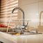 Single hole single handle high-arc kitchen faucet in polished chrome