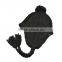 2015 Hot sales! earflap cotton high quality wholesale knit baby hat