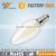 2015 New product 4W LED Filament artificia Candle bulb Light E14/E12 with bulb CRI 80