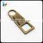 custom concave alloy zipper puller flatback zipper slider