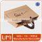 Ribbon handle kraft paper shopping bag for cosmetic wholesale