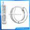 Huggie Hoop Earrings with Princess Cut Diamond