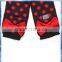 100% cotton red and black spotty baby knit scarf