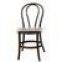 Dark walnut stacking solid wood thonet chair, hotel chair