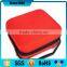 2016 dongguan red pu eva first aid hard case kit with mesh pocket
