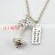 Weightlifting Barbell Pendant And I Choose Strength Charms Sports Gym Necklac