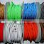 2x0.75mm Electric Wire Cable Twisted Wire Fabric Textile Cable For Edison Bulb