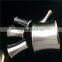Custom made CNC metal parts double color plating chrome & gold plated electroplating factory