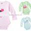 100% cotton soft long sleeves design baby clothes