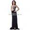 Supper dress embroidered mesh wrap maxi evening dress for girls