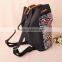 China Wholesale Ethnic Embroidery Canvas Woman Backpack