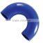 Blue 7/8'' 22mm 180 Degree Elbow Silicone Hose Pipe 102mm U Shape Coupler Turbo