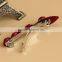 MYLOVE dark red rose hair barrette unique women hair accessory